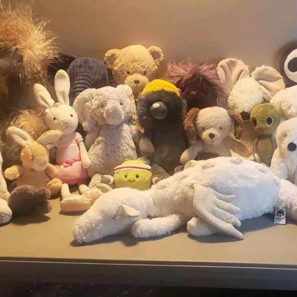 Jellycat Plush Lot 40 New and LOVED BEFORE INCLUDING RARE BUNGLIE MOUSE - Picture 2 of 16